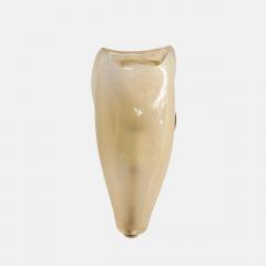 Venini Rare Pair of Petali Gold Leaf Murano Glass Sconces Model 5825 by Venini - 4236489
