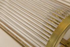  Venini Set of 2 Large Italian Brass Venini Style Wall Lights Contemporary - 3282329