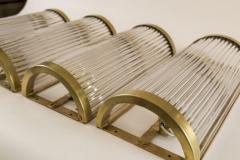  Venini Set of 2 Large Italian Brass Venini Style Wall Lights Contemporary - 3282332