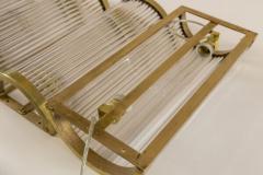  Venini Set of 2 Large Italian Brass Venini Style Wall Lights Contemporary - 3282333