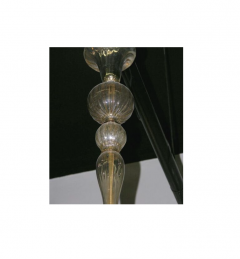  Venini Six Arm Amber Blown Glass Napoleone Martinuzzi Chandelier by Venini 1930 Italy - 2845681