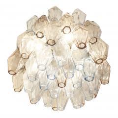  Venini Small Venini Poliedri Murano Glass Chandelier - 1573361