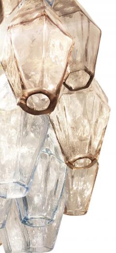  Venini Small Venini Poliedri Murano Glass Chandelier - 1573363