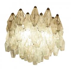  Venini Small Venini Poliedri Murano Glass Chandelier - 2113643