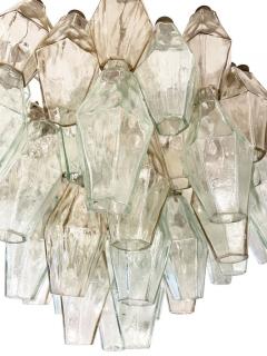  Venini Small Venini Poliedri Murano Glass Chandelier - 2113656