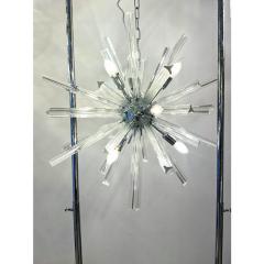  Venini Sputnik Triedro Murano Glass Chandelier in Venini Style - 4303424