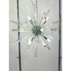  Venini Sputnik Triedro Murano Glass Chandelier in Venini Style - 4303443