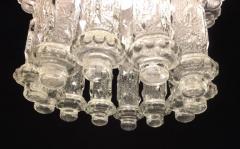  Venini Superb Italian Murano Chandelier Venini Style 1960s - 665846