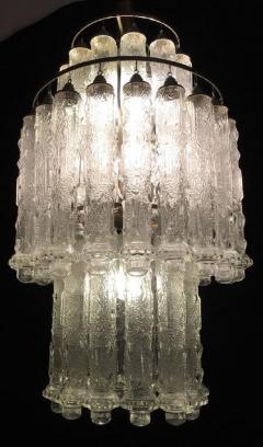  Venini Superb Italian Murano Chandelier Venini Style 1960s - 665849