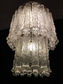  Venini Superb Italian Murano Chandelier Venini Style 1960s - 665850