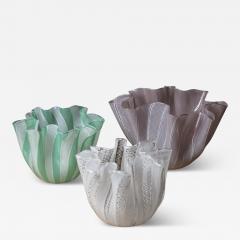  Venini Two Fazzoletto Vases by Venini - 4801369