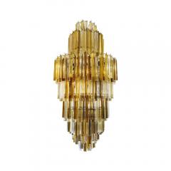  Venini VENINI SKYSCRAPER CLEAR AMBER SMOKE COLOUR CHANDELIER - 1771370