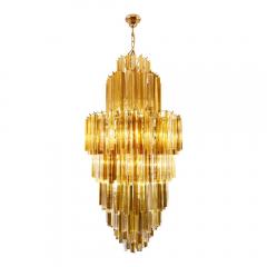  Venini VENINI SKYSCRAPER CLEAR AMBER SMOKE COLOUR CHANDELIER - 1771371