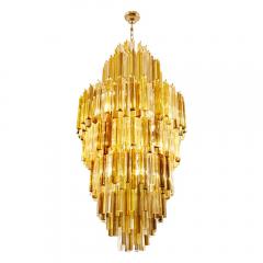  Venini VENINI SKYSCRAPER CLEAR AMBER SMOKE COLOUR CHANDELIER - 1771373