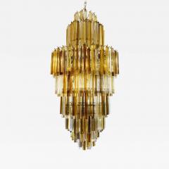  Venini VENINI SKYSCRAPER CLEAR AMBER SMOKE COLOUR CHANDELIER - 1772521