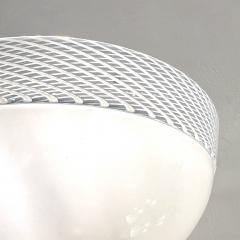  Venini Venini 1960s Italian Art Deco Design White Murano Glass Bowl Brass Wall Lights - 3465635