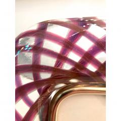  Venini Venini 1970 Vintage Purple Blue Fuchsia Copper Gold Murano Glass Picture Frame - 448754