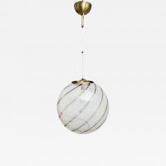  Venini Venini Chandelier Pendant in Filigrana Glass 1960 Italy - 3520700