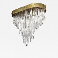  Venini Venini Exceptional Glass Teardrop Chandelier 1950s - 2701233