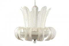  Venini Venini Murano Glass Elegant Art Deco Chandelier Attributed to Tommaso Buzzi 1940 - 3383533