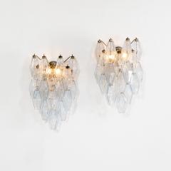  Venini Venini Pair of Wall Lights mod Poliedri 60s - 4366443