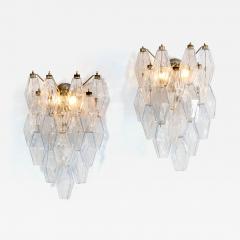  Venini Venini Pair of Wall Lights mod Poliedri 60s - 4369341