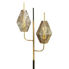  Venini Venini Poliedri Floor Lamp with Artisan Glass Shades 1958 - 1059637