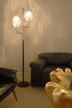  Venini Venini Poliedri Floor Lamp with Artisan Glass Shades 1958 - 1063623