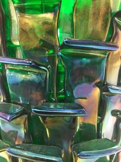  Venini Venini Ritagli 2010 Sculptural Iridescent Green Murano Glass Vase - 359330