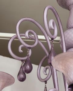  Venini Venini Style Lilac Murano Glass Chandelier - 2023950