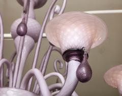  Venini Venini Style Lilac Murano Glass Chandelier - 2023960