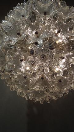  Venini Venini attribution Mid Century Murano Glass Flower Ball Sputnik Chandelier - 239099