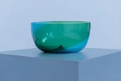  Venini Vintage Murano Glass Bowl by Tapio Wirkkala for Venini 1980s signed - 3629045