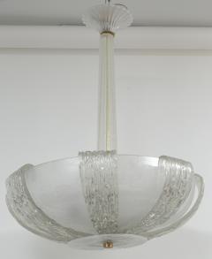  Venini Vintage Murano Icy Venini Ceiling Fixture UL Certified - 2643156