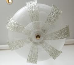  Venini Vintage Murano Icy Venini Ceiling Fixture UL Certified - 2643160