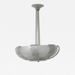  Venini Vintage Murano Icy Venini Ceiling Fixture UL Certified - 2649576