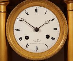  Verdi re Interesting French Charles X very fine original gilded portico clock circa 1830 - 3264691