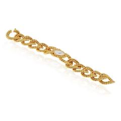  Verdura Verdura 18K Yellow Gold Twisted Rope Link Round Dial Watch - 4511162