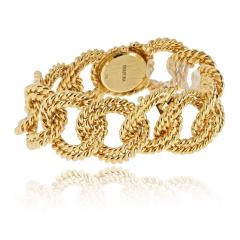  Verdura Verdura 18K Yellow Gold Twisted Rope Link Round Dial Watch - 4511165
