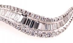  Verdura Verdura Baguette and Round Diamonds Brooch Pin 10 Carat TDW - 2695860