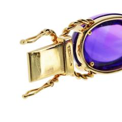  Verdura Verdura Pebble 18K Yellow Gold Amethyst One Line Bracelet - 4596792