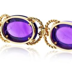  Verdura Verdura Pebble 18K Yellow Gold Amethyst One Line Bracelet - 4596793
