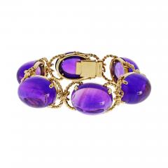  Verdura Verdura Pebble 18K Yellow Gold Amethyst One Line Bracelet - 4596877