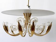  Vereinigte Werkst tten Elegant 10 Flamed Chandelier or Ceiling Lamp by Vereinigte Werkst tten 1950s - 2610050