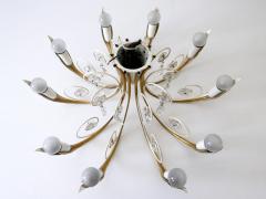  Vereinigte Werkst tten Elegant 10 Flamed Chandelier or Ceiling Lamp by Vereinigte Werkst tten 1950s - 2610051