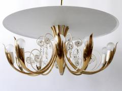  Vereinigte Werkst tten Elegant 10 Flamed Chandelier or Ceiling Lamp by Vereinigte Werkst tten 1950s - 2610056