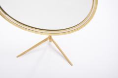  Vereinigte Werkst tten M nchen Mid Century Modern Oval Brass Table Mirror by Vereinigte Werkst tten - 2008475