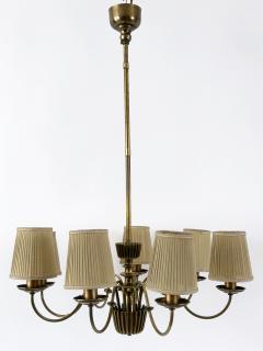  Vereinigte Werkst tten M nchen Rare Mid Century Eight Armed Chandelier by Vereinigte Werkst tten Germany 1950s - 4732906