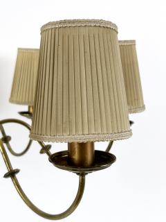  Vereinigte Werkst tten M nchen Rare Mid Century Eight Armed Chandelier by Vereinigte Werkst tten Germany 1950s - 4732910