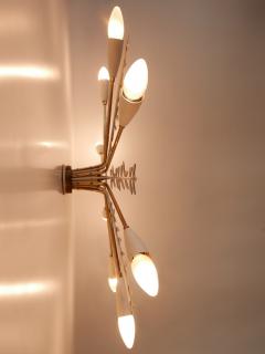  Vereinigte Werkst tten Rare Lovely Brass Sputnik Ceiling Lamp or Sconce by Vereinigte Werkst tten 1950s - 2906332